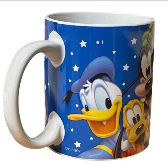 DISNEY #1 Grandpa coffee mug Classic Characters Mickie Minnie Goofy Pluto Donald - Picture 8 of 14